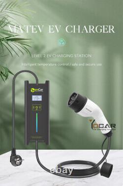 16A 230V 1Phase Level 2 GBT Electric Vehicle Charger with Europlug for EV Charge