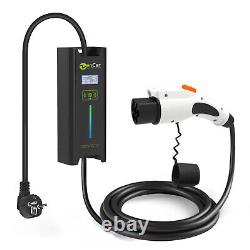 16A 230V 1Phase Level 2 GBT Electric Vehicle Charger with Europlug for EV Charge