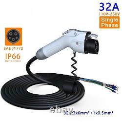 16A/32A SAEJ1772 Adapter Type1 Plug EV Charging Cable 5m for Electric Vehicle