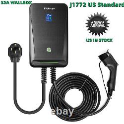 240V 32 Amp Level 2 Electric Vehicle (EV) Charging Station with 20ft J1772 Cable