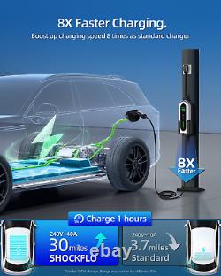 40 Amp Electric Vehicle Charging Station Fit J1772 EVs Level 2 NEMA 14-50