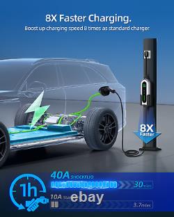 40 Amp Electric Vehicle Charging Station Fit J1772 EVs Level 2 NEMA 14-50