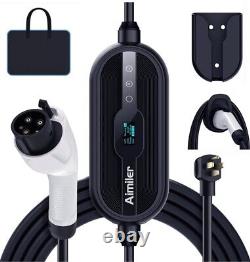 AIMILER Level 2 Electric Vehicle EV Charger 32 Amp NEMA 14-50 Plug J1772 16 Foot