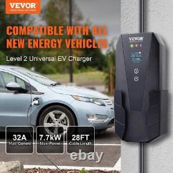 EV Charger Level 2 16/20/24/32Amp Electric Vehicle Charger with 28 ft. Charging