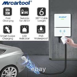 EV Charger Level 2 32A 7KW 8.5m Electric Vehicle Charging Station SAE J1772