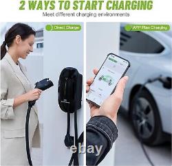 EV Charger Level 2 40Amp 240V 9.6kW NEMA 14-50 Plug Electric Vehicle Station