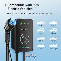 EV Charger Level 2, 48A 240V 11.5KW Electric Vehicle Charger NEMA 14-50P IP67