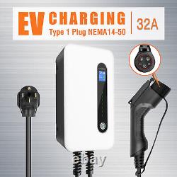 EV Charging Station 32Amp Level 2 Electric Vehicle Home Charger J1772 EVSE 14-50