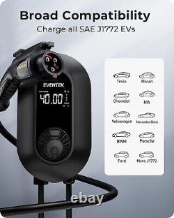 EVENTEK Level 2 40 Amp Home Electric Vehicle Charger NEMA 14-50 Plug J1772