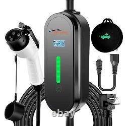 Electric Vehicle Charger Level 1 & 2 16 Amp EV Charging Station Includes NEMA