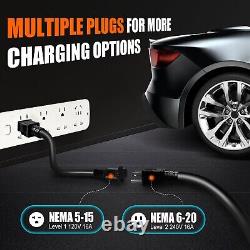 Electric Vehicle Charger Level 1 & 2 16 Amp EV Charging Station Includes NEMA