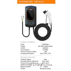 Electric Vehicle Charging Station Level 2 EV Charger SAE J1772 7.6KW 32A 240V