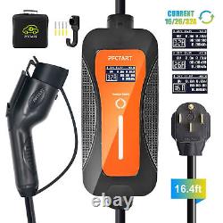 Electric Vehicle Level 2 EV Charger 32 Amp 14-50 Plug ADJUSTABLE 16.4ft 240 Volt