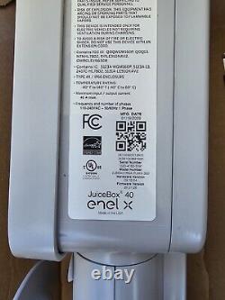 Enel X JuiceBox 40 Wi-Fi Enabled 40-Amp Electric Vehicle Charging Station 15-40