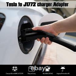 For Tesla to J1772 EVs Electric Vehicle Charging Adapter Max 48A 250V Black NEW