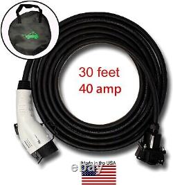 Inteset J-1772, 30ft, 40 Amp-EV Extension Cable for Electric Vehicle Chargers