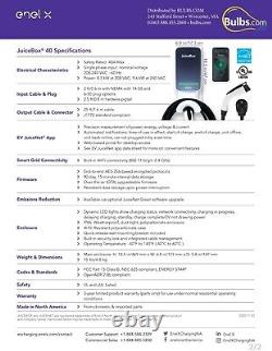JuiceBox 40A Hardwire 9.6kW Wifi Enable 25ft Cable Electric Vehicle Charger