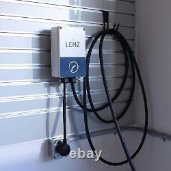 LENZ Home Electric Vehicle Charging Station, 40 Amp Level 2 Wall Mounted