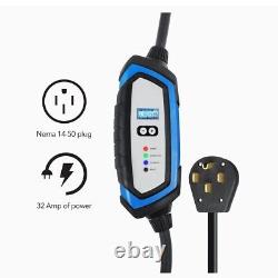 Lectron Level 2 Electric Vehicle Charging Station 32A 240V J1772 9.6kW NEMA14-50