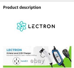 Lectron Level 2 Electric Vehicle Charging Station 32A 240V J1772 9.6kW NEMA14-50