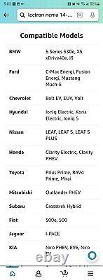 Lectron Level 2 Electric Vehicle Charging Station 32A 240V J1772 9.6kW NEMA14-50