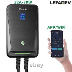 Level 2 EV Charging Station 32A Electric Vehicle Charger APP/WIFI NEMA14-50 240V