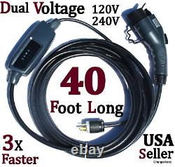 Level 2 Electric Vehicle Charger-EV Charging Station, 240V, 40FT, J1772,120V-240V