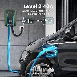 MaXpeedingrods Level 2 EV Charger 40Amps, Electric Vehicle Charging 24ft Cord