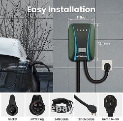 MaXpeedingrods Level 2 EV Charger 40Amps, Electric Vehicle Charging 24ft Cord