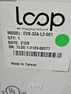 NEW Loop EVS-32A-L2-001 EV-Flex Level 2 Electric Vehicle Charging Station