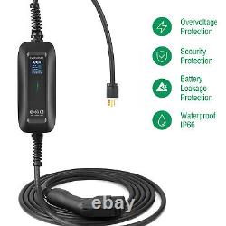 Portable 6-16 Amp EV Charger Type 1 Electric Vehicle Charging Cable Timed NM6-20