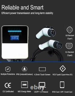 Public Electric Vehicle 11KW 22KW Type2 EV Charging Station High Quality