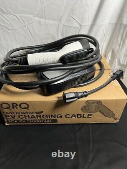 QPQ Black White Safety Portable Electric Vehicle Car Charging Station