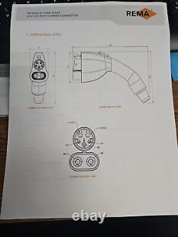 REMA Electric Vehicle DC Fast Charger 200A CCS1 Open-End Replacement REV-1C-200c
