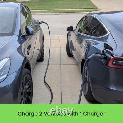 REV+ Dual-Port, Level 2, Electric Vehicle Charger, 50 Amps, WiFi/Bluetooth