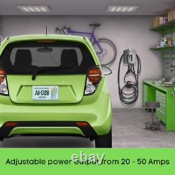 REV+ Dual-Port, Level 2, Electric Vehicle Charger, 50 Amps, WiFi/Bluetooth