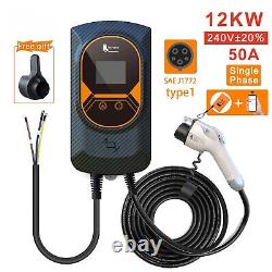 Smart Electric Vehicle (EV) Charging Station with WiFi, Level 2 EVSE, 5m Cable