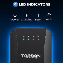 TOPDON Level 2 EV Charging Station 40A Home Electric Vehicle Charger NEMA 14-50