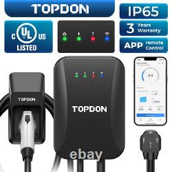 TOPDON Level 2 EV Charging Station 40A Home Electric Vehicle Charger Super safe