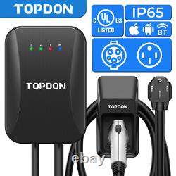 TOPDON Level 2 EV Charging Station 40A Home Electric Vehicle Charger Super safe