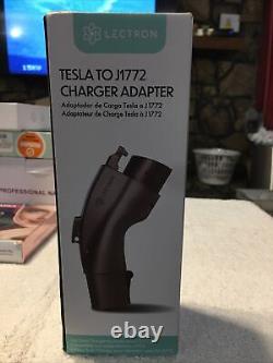 Tesla to J1772 Charging Adapter, Max 48A & 250V (Black) Electric Vehicle Néw