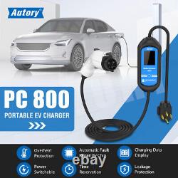 Type 2 32A 7KW EV Charger 1 Phase Wallbox Electric Vehicle Charging Station 23ft