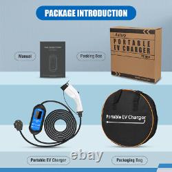 Type 2 32A 7KW EV Charger 1 Phase Wallbox Electric Vehicle Charging Station 23ft